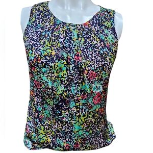 Notations‎ Multicolor Sleeveless Women's Top Size Small